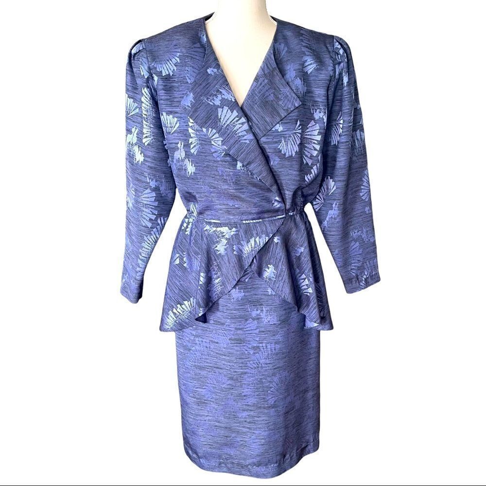 Apostrophe Vintage Peplum Dress Sz 10